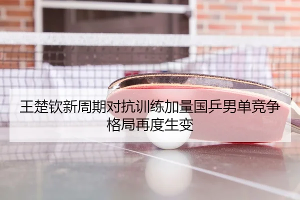 王楚钦新周期对抗训练加量国乒男单竞争格局再度生变